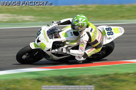2008-05-11 Monza 1038 Supersport - Andrew Pitt - Honda CBR600RR